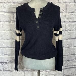 American Eagle half button up rugby sweater